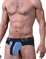 MI BR STRIPE Blk BLU Side