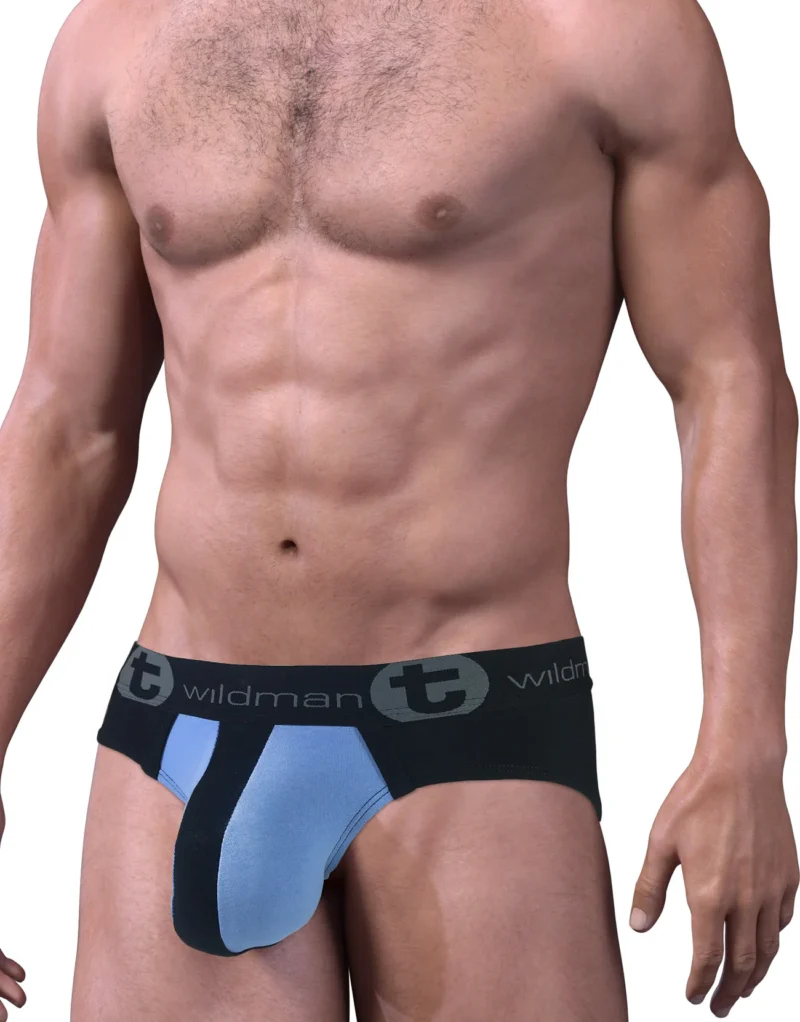 MI BR STRIPE Blk BLU Side