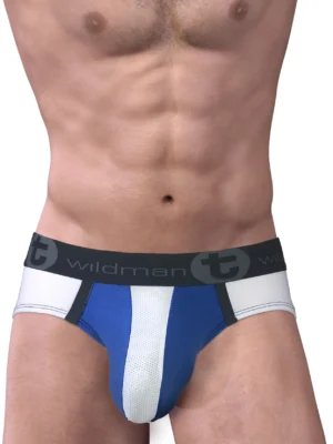 MI BR STRIPE WHT BLUE Front 4