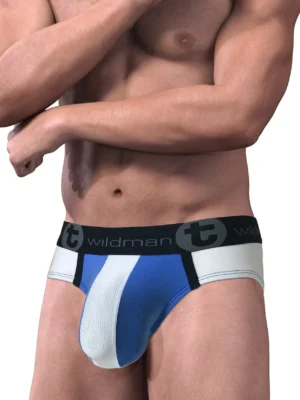 MI BR STRIPE WHT BLUE Side3